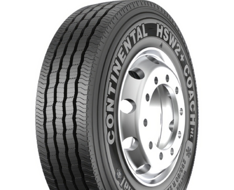 315/80R22.5 Continental HSW2+ Coach 156/150L Рульова шина